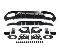 Para Clase A W177 Para AMG A35 Look 2018+ Difusor Trasero Tubo Escape Alerón Trasero Negro Tubo Extremo Escape