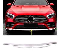 para Clase A W177 V177 AMG Line 2019-2022 Cromado Embellecedor Paragolpes Delantero de Acero Inoxidable Accesorios para automóviles 3 piezas