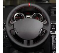 para Clio 3 RS 2005 2006 2007 2008 2009 2010 2011 2012 2013 Protector Volante Coche Cosido A Mano Embellecedor Cuero Perforado Funda Antideslizante Volante(Orange Thread)