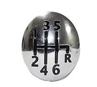 Para Clio para Twingo para Scenic para Megane II 1996 1997 1998 1999 2000-2011 5/6 perilla de cambio de velocidad emblema embellecedor tapa Cubierta para palanca de cambios de coche( 123456r4)