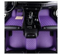 para Coche Alfombrillas Cuero Lujo para Hyundai para Santa Fe 2006 2007 2008 2009 5 Asientos Antideslizantes Y Aptas para Tipo Clima Alfombrillas Antideslizantes(Style 1 Purple)