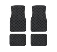 para Coche Alfombrillas Piel Sintética Tamaño Universal para Hyundai para Tucson para Santa FE para I30 I40 para Veloster para Creta para Elantra Alfombrillas Antideslizantes(Black 4 PCS)