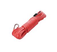 para Coche, camión, Remolque, SUV Cuerda De Cabrestante 10 Piezas, Remolque Molecular Coche Tracción ATV 6mm X 15m para SUV ATV UTV(Red)
