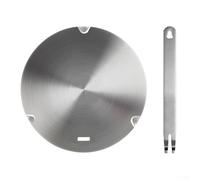 Para cocinar por inducción con placa magnética conductora de calor, proporciona calor uniforme para mejores resultados culinarios (C)