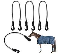 Para cola, manta, caballo, 4 piezas, herramienta ecuestre elástica, correas para cola de entrenamiento - para entrenadores veterinarios caballeros gerente escudería establo escuela