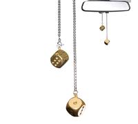 Para Colgar En El Coche - 1,4 X 1,4 Cm, Accesorios, Etiqueta Para Colgar Espejo | Elegante Colgante De Espejo Retrovisor De Metal, Accesorios De Metal Retro Para Camión, Ajuste Cómodo Y Sin Esfuerzo P