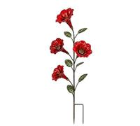 para Colibrí con Estaca para Exterior Decoración de Jardín en Forma de Flor | Contenedor de Alimento para Aves para Jardineros Amantes de Animales Patio Césped Traspatio Terraza Patio Trasero Parq