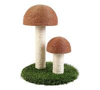 Para columna, lindo juguete para rascar en forma de hongo para gatos de interior, protege alfombras y sofás, suministros molares para mascotas
