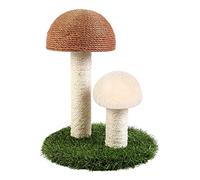 Para columna, lindo juguete para rascar en forma de hongo para gatos de interior, protege alfombras y sofás, suministros molares para mascotas