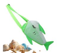 para Conchas de Playa | Diseño de tiburón colgante divertido | Plegable para Caracolas de Playa | para Familia, Niñas, Excursiones, Juguetes de, Verano, Piscina, Viajes,