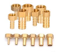Para conector de púas de latón con rosca hembra BSP, accesorio de manguera de 12 pulgadas para conexiones de tubería (16 mm)