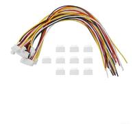 Para conectores espaciados de la serie JST XH de 2,54 mm con cables de 20 cm y 24 AWG, 10 juegos para sistemas integrados y pruebas de circuitos (4p)