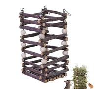 para Conejitos - Rejilla para Heno De Madera De 19 Cm con Metal para Animales Pequeños | Accesorio para Jaula De Jerbos, Hámster, Chinchilla Y Conejo | para Mascotas Resistente A La