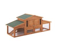 para conejos 72 X 180 X 62 cm, de dos pisos para conejos, Recinto para animales pequeños, Casa para roedores con techo de de madera de