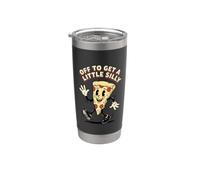 Para conseguir una pizza divertida y tonta Vaso térmico de acero inoxidable de doble pared