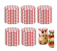 Para Conservas,50 Piezas Cubierta Metálica Reutilizable | Reutilizables Para Conservas De 85 mm | Para Té Café Mermeladas Frutas Comida Avena Yogur Ensalada Galleta Caramelo Fermentación