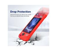 Para Consola de Juegos PortáTil Ally, Funda Protectora de Silicona Todo Incluido, Funda Protectora AnticaíDa PortáTil, Roja