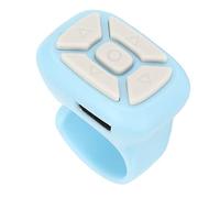 para Control Remoto Tiktok, Control Remoto del Obturador del Teléfono Móvil, Botón de Control Remoto de Cambio de Página con Diseño de Anillo (Azul)