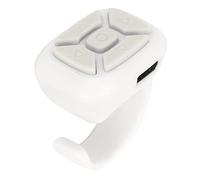 para Control Remoto Tiktok, Control Remoto del Obturador del Teléfono Móvil, Botón de Control Remoto de Cambio de Página con Diseño de Anillo (Blanco)