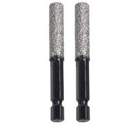 para corona Diamantada 8mm Corte para rápido Mármol y Vidrio | Diámetro 8mm, tecnología vacuum brazed, perfecto para mármol, porcelana, cerámica, acabado suave(2pcs 8mm)