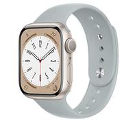 para Correa Apple Watch 40mm 41mm 44mm 45mm Series 9/8/7 iWatch se 6 5 4 3 38mm 42mm hombr/Mujer,Bracelet Silicona Deportiva Pulsera Apple Watch Ultra/2 49mm Band strap reloj,Gris nublado