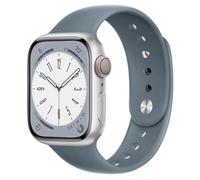 para Correa Apple Watch 44mm 40mm 45mm 41mm Series 9/8/7 iWatch se 6 5 4 3 42mm 38mm hombr/Mujer,Bracelet Silicona Deportiva Pulsera Apple Watch Ultra/2 49mm Band strap reloj,Gris azulado