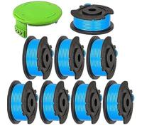 Para cortacésped Greenworks, 8 carretes de hilo + 1 tapa de carrete, 29252/29092 Dcqw