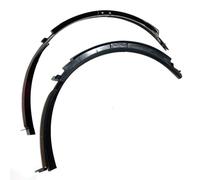 Para Corvette C7 2014-2019 Un Par De Arcos De Moldeo De Guardabarros De La Rueda Delantera Del Automóvil HBGURM(Carbon Fiber Style)
