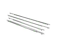 Para CR-V 2007-2011 Protector Burlete Sello Kit Completo Vidrio Exterior Laminado 4 Piezas Ventanas Cromo Goma Exterior Burlete Puerta Coche