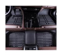 para CR-V 3 CRV RE 2007-2011 LHD Alfombrilla Cuero El Piso Automóvil Revestimiento Interior Los Pies Alfombra Alfombrilla El Piso Automóvil(Black)