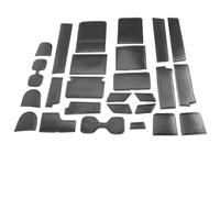 Para CR-V CRV 5th 2017 2018 2019 2020 2021 Alfombrilla Cuero Para Ranura Puerta Almohadilla Con Posavasos Agua Almacenamiento Antideslizante(Black)