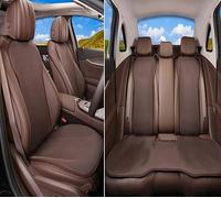 Para CR-V Para Civic Para Accord Para Piloto Para HR-V Para Pasaporte Para Juego De Funda Asiento Coche Freed Alfombrilla Protectora Transpirable Protectoras Asiento(Five seat Brown)