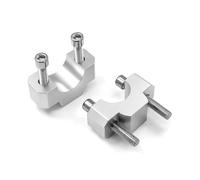 Para CRF 1100 L Para África Para Twin Para Aventura Para Deportes Mango Bar Riser Abrazadera Extender Manillar Motocicleta Moto Manillar Elevador(Plata)