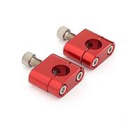 Para CRF Para YZF Para KXF MT07 MT09 Manillar Motocicleta Elevadores Barra Gruesa Abrazadera Montaje Adaptador 22mm Abrazaderas Barra Mango Moto Manillar Elevador(22mm red)