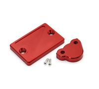 Para CRF250F 2019-2022 CRF 250 F 2021 Tapas Líquido Aceite Bomba Freno Todoterreno Motocicleta Cubierta Depósito Freno Delantero Trasero Tapa tanque combustible motocicleta(ROJO)