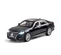 para Crown M929L 1 24 Simulación Aleación Fundida Presión Modelo Coche Luz Sonido Colección Vehículos Juguete(Negro)