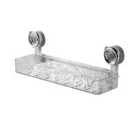 para cuarto de baño - Organizador de baño, ahorra espacio, estable, sin agujeros, compartimento para toallas, enjuague, champú, jabón