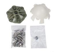 Para cubierta de buje de turbina eólica y kit de tornillos con sujetadores de acero inoxidable 356, adecuado para cuchilla 3/5/6 para reemplazo de buje de turbina eólica (6)