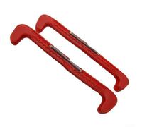 Para cubiertas protectoras de hoja de patinaje sobre hielo, ajustable, diseño antideslizante que tus necesidades de patinaje (rojo)