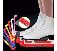 Para cubiertas protectoras de hoja de patinaje sobre hielo, ajustable, diseño antideslizante que tus necesidades de patinaje (azul)