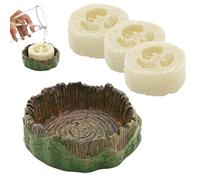 para cucarachas, reptiles, recipiente para beber y pienso con | Dispensador de alimentos para terrarios, recintos, arañas, geckos, cucarachas, cochinillas y cochinillas