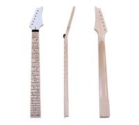 Para Cuello De Guitarra Eléctrica ST, 6 Cuerdas, 24 Trastes, Diapasón De Arce Canadiense De Alto Brillo (Color : White)