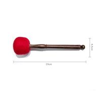 Para cuenco tibetano Sound Striker cómodo mazo de madera para una mejor experiencia de meditación (tamaño M rojo)