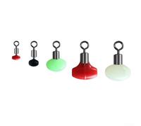 Para cuentas deslizantes con cremallera y giratorios para aparejos de pesca, contabilidad para correr, ideal para cualquier configuración de pesca (20 piezas de 8 x 12 mm)