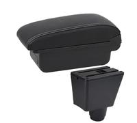 Para Dacia Para Dokker Caja De Reposabrazos Reposabrazos Coche Contenido Central Caja Almacenamiento Coche Con Productos Con Interfaz USB(A3 Black white Line NO usb)