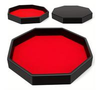 para Dados Octágono con Forro de Fieltro - Organizador de Almacenamiento de Cuero Sintético para Juegos , Joyería y Más, Contenedores de Almacenamiento para la Organización del Hogar