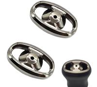 Para Daiwa Fuego para Lt For Regal For Lt Revros para Lt Legalis para Lt Luvias para Lt Caldia para Lt para Crossfire para Lt Reel Metal Gray Knob Side Cover Grip Cap Pieza de repuesto 18,5 mm (2