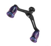 Para Daiwa Fuego Prorex V para Lt Salamandura Carrete de pesca de fibra de carbono doble mango de brazo basculante con rodamientos duales rojo (azul púrpura)