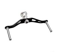Para Daiwa Fuego Tatula Exceler Luvias Aggress Reel Metal Rocker Arm Handle 95mm Distancia entre ejes Aleación de aluminio de alta resistencia para perilla personalizada Equipo de pesca (plata)