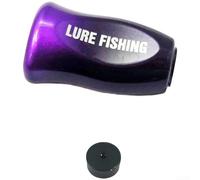 Para DAIWA para SLP Style Carbon Fiber Fishing Reel Knobs, 4 9g Lightweight Replacement for and Casting Reels (1set Black Purple)